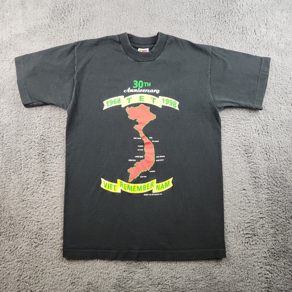 30th Anniversary of the TET Offensive Vintage Vietnam Shirt Men's Medium 1990's - Picture 1 of 10